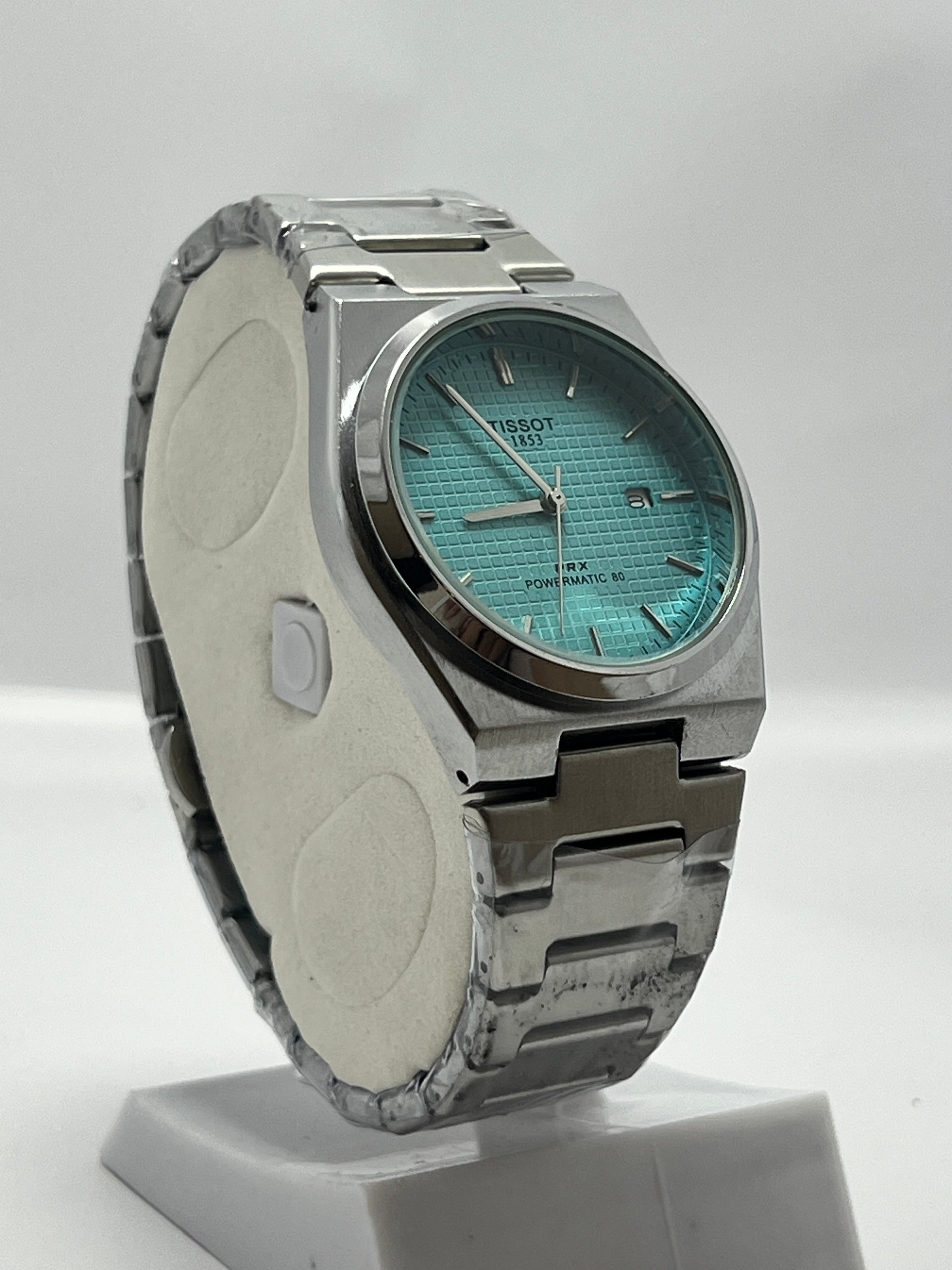 Tissot PRX 1853 Powermatic 80 – Swiss Luxury Watch | Green, Blue, Black & Tiffany Dials Kstylez