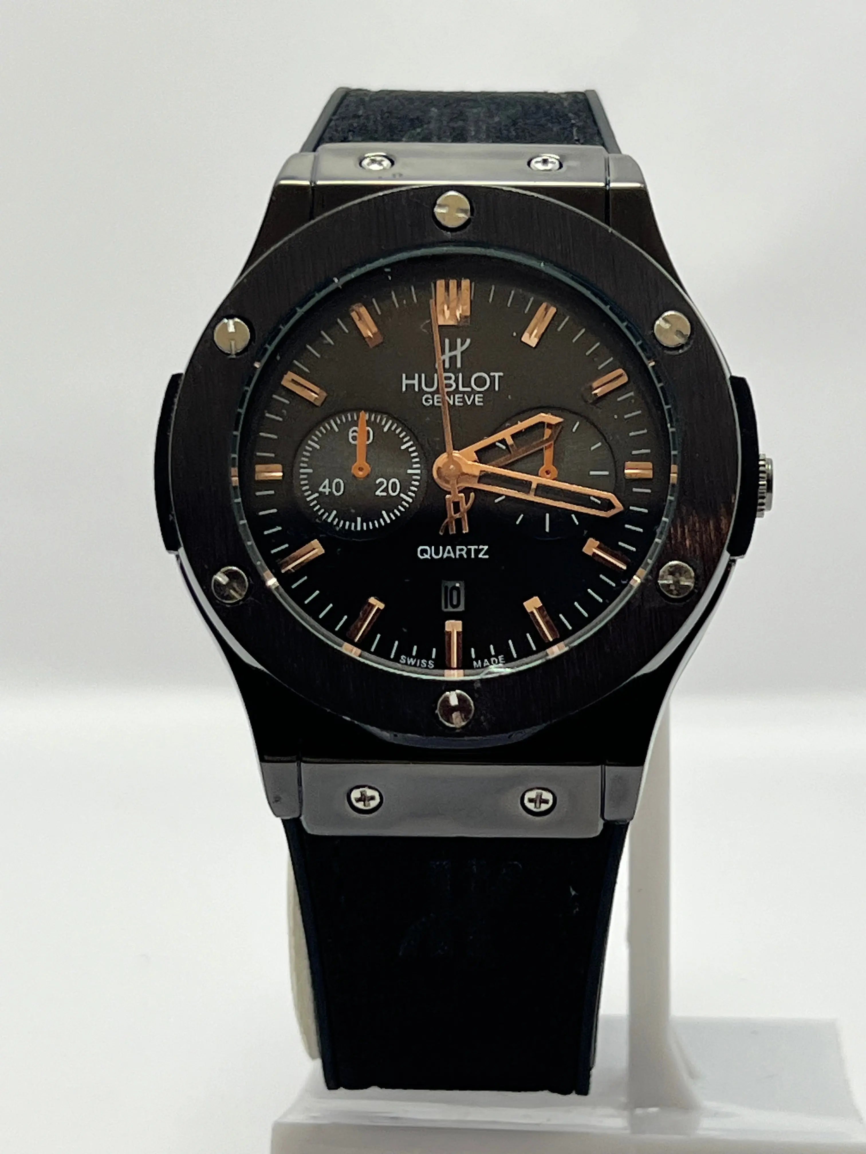 Hublot-Inspired Men's Luxury Watch Collection | Skeleton, Chronograph & All-Black Quartz Kstylez