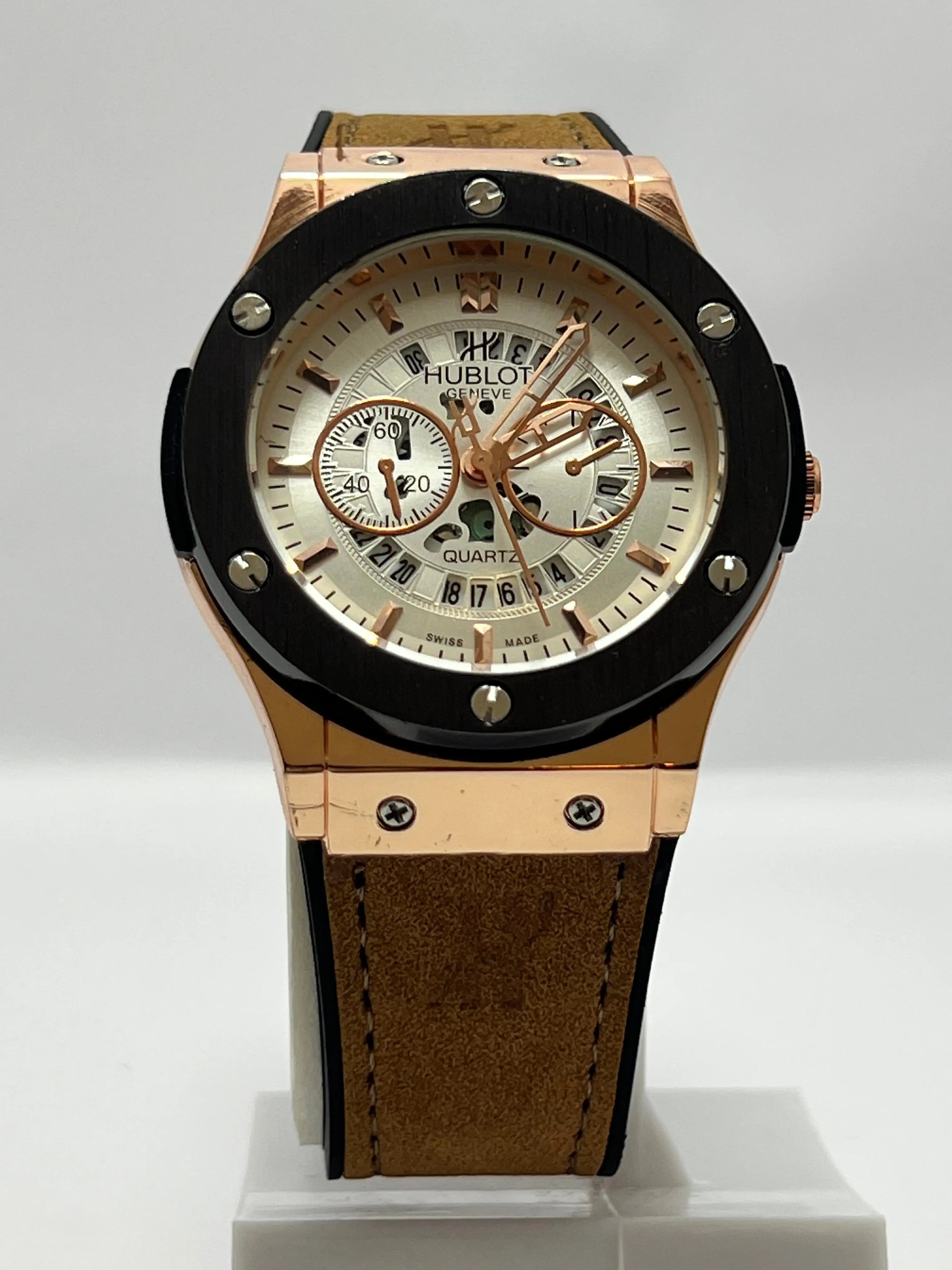 Hublot-Inspired Men's Luxury Watch Collection | Skeleton, Chronograph & All-Black Quartz Kstylez