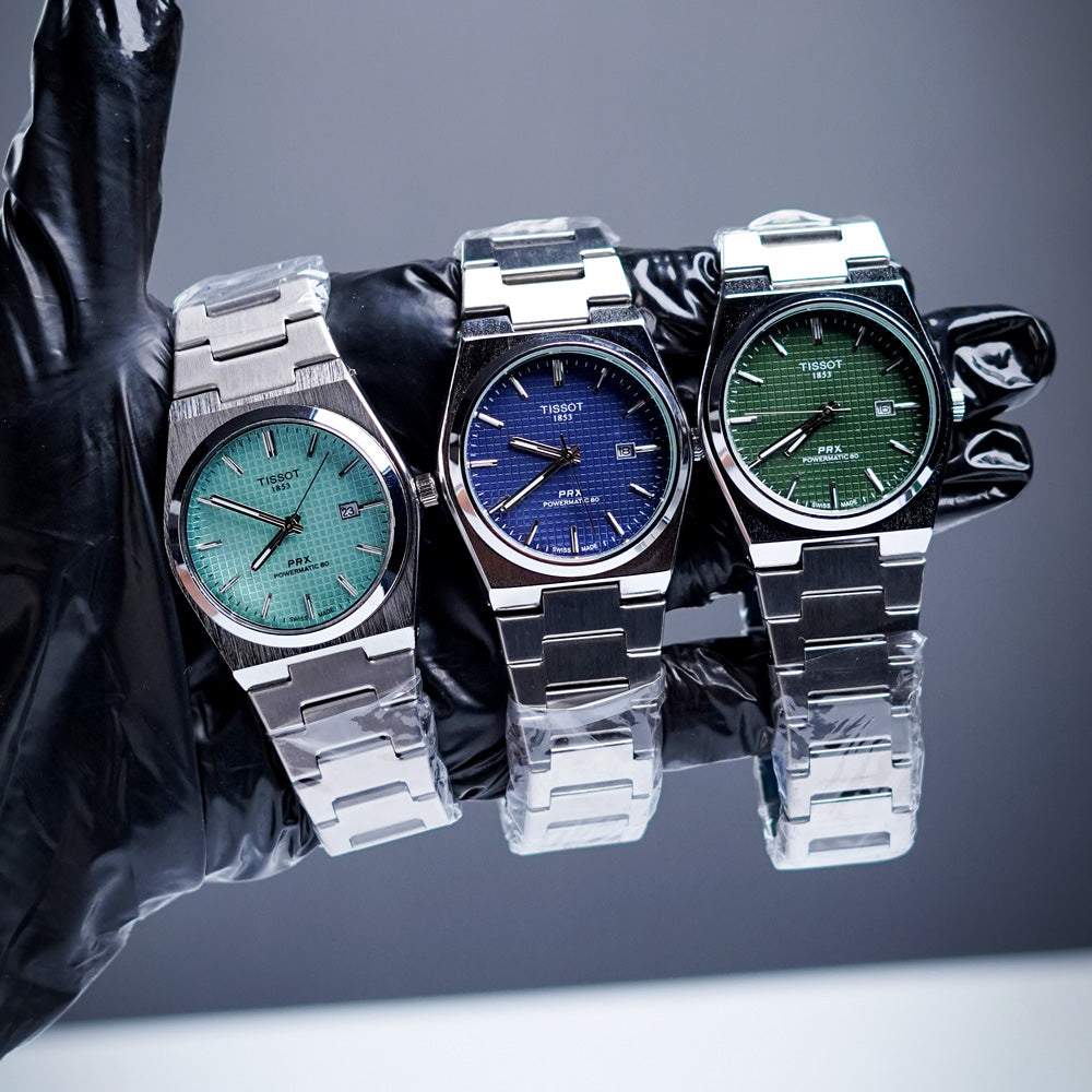 Tissot PRX 1853 Powermatic 80 – Swiss Luxury Watch | Green, Blue, Black & Tiffany Dials Kstylez