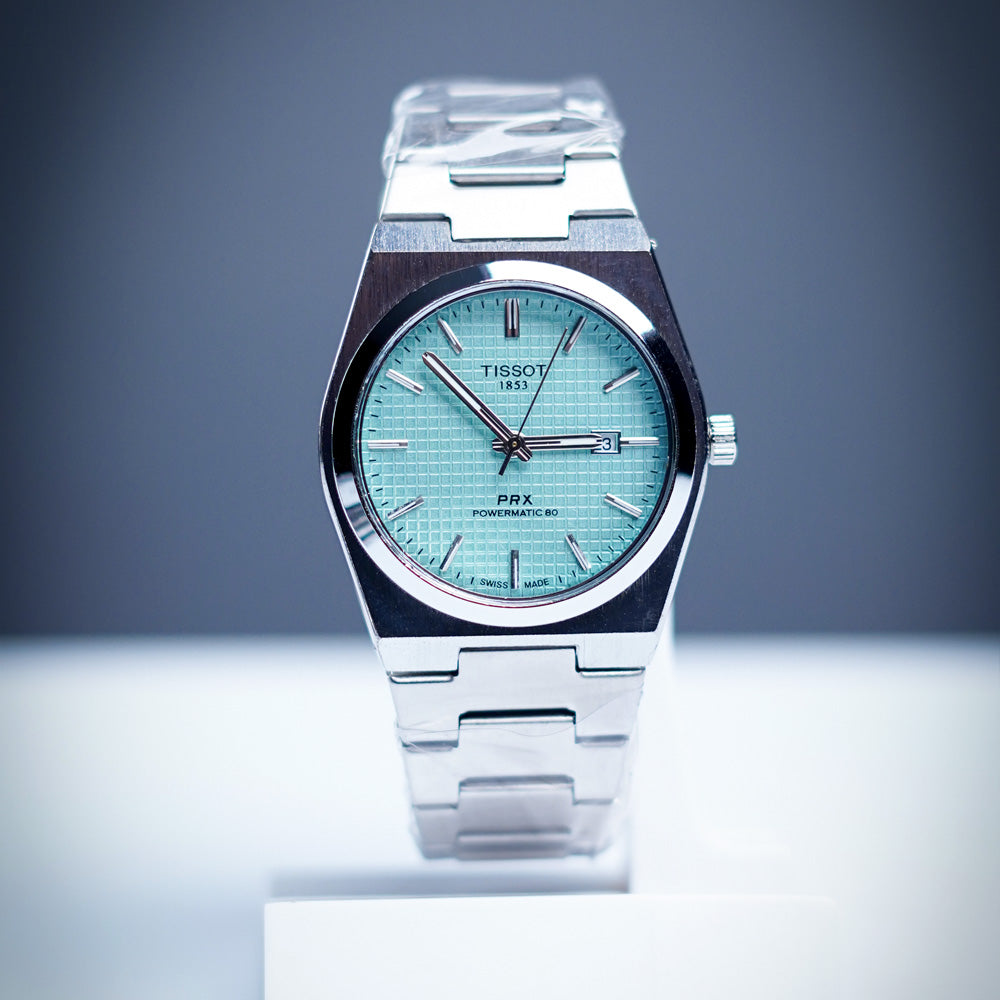 Tissot PRX 1853 Powermatic 80 – Swiss Luxury Watch | Green, Blue, Black & Tiffany Dials Kstylez